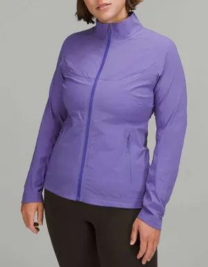 Lululemon Fast and Free‎ Windbreaker SpeedWeave Jacket Charged Indigo 10 thumbnail 1