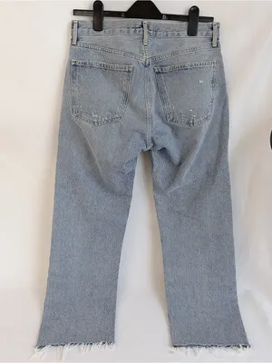 AGOLDE Parker cropped high-rise straight-leg jeans denim pants thumbnail 4