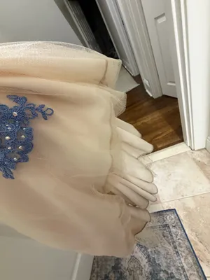 Beaded Lace Periwinkle Coya Collection Prom Dress thumbnail 8