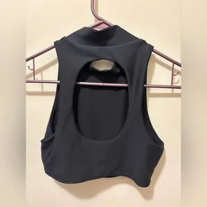 ALO Yoga Black air lux fuse bra top size small thumbnail 5