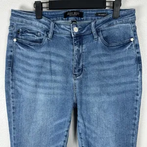 Judy Blue Relaxed Fit Jeans Womens 13/31‎ Blue Medium Wash Straight Leg Stretch thumbnail 2
