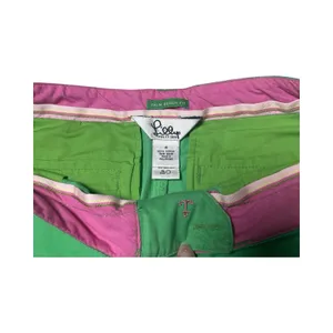Lilly Pulitzer Green Anchor Embroidered Palm Beach Fit Wide Leg Crop‎ Pants 4 thumbnail 2