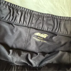 Avia Black Lined Running Shorts size medium thumbnail 2