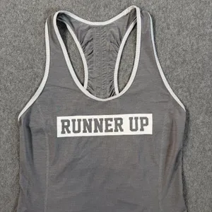Lululemon Gray Runner Up Racerback Ruched Tank Women's X-Small Active Running thumbnail 4