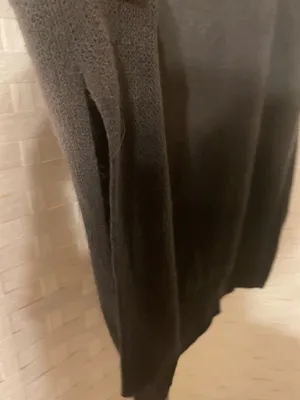 Jessica Simpson One Size Poncho Sweater Over Top Stylish Gray/Black thumbnail 6