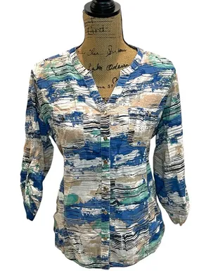 Coral Bay Multicolor Button Down Shirt thumbnail 1