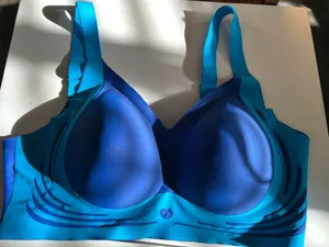 Blue Supportive Molded Sports Bra - size 2XL thumbnail 2