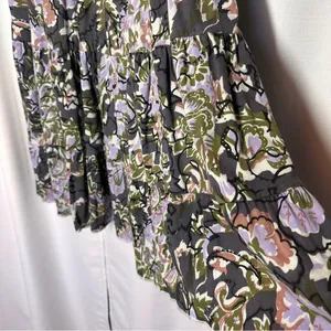 Free People Western Royalty Beaded Dark Floral Boho Sundress S Whimsigoth Fairy thumbnail 7