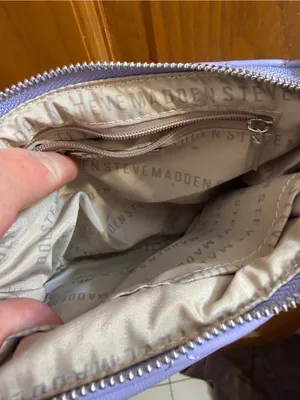 Steve Madden Lavender Quilted Crossbody Bag thumbnail 3