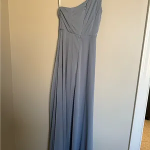Aritzia One-Shoulder Blue Dress thumbnail 3