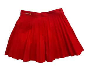 Vintage Ellesse Tennis Mini Skirt Made in USA Red Pleated thumbnail 1