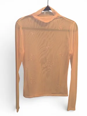 L Mesh Pink Embellished Top White Birch thumbnail 2