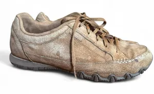 Skechers Relaxed Fit Bikers Curbed Suede Sneakers Womens 8.5 Brown Comfort thumbnail 1