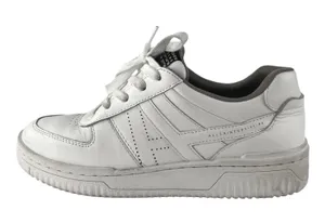 AllSaints VIX Women;s White Leather Low Top Athletic Trainers Sneakers Shoes 7 thumbnail 1