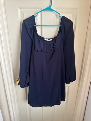 Altar’d State Navy Long Sleeve Dress thumbnail 2