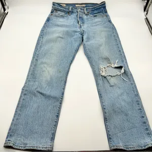 Levi's Blue Wedgie Straight Leg High Rise Jeans Timeless Design-Size 26 thumbnail 7