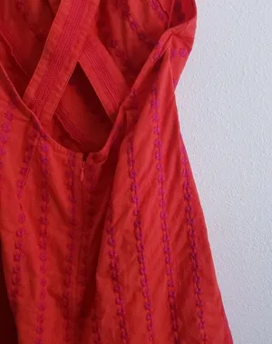 Free People Juni Embroidered Mini Crisscross Dress New Without Tags thumbnail 7