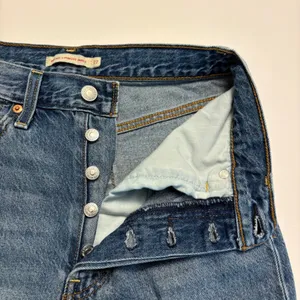 Levi's Ribcage Straight Ankle Jeans Women 27 Blue Distressed High Rise 0318 thumbnail 7