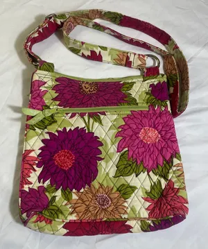 Vera Bradley Quilted Hipster Crossbody Bag - Hello Dolly Floral Pattern thumbnail 1