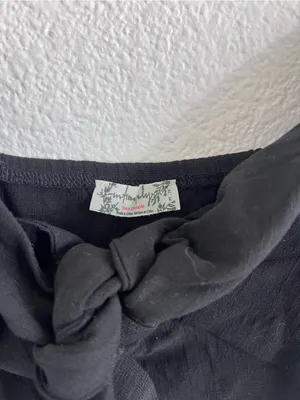 Intimately Free People All Mine Bralette Front Knot Tie Black thumbnail 3