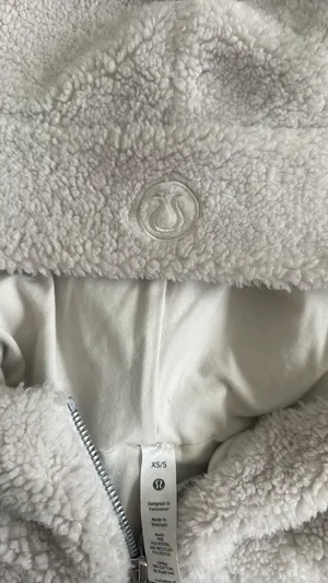 Lululemon Fleece Hoodie Scuba White thumbnail 2