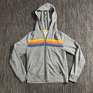 Aviator nation 5 STRIPE HOODIE - HEATHER GREY thumbnail 1