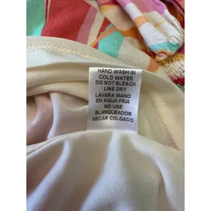 Entro Womens Large Abstract Stripe Babydoll Mini Dress Button Front Tunic D22584 thumbnail 8