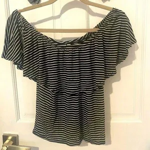 Womens off the shoulder crop top thumbnail 1