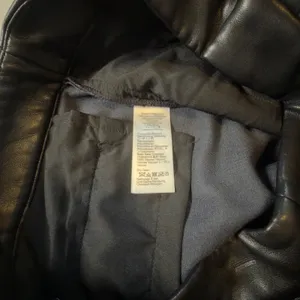 J.Crew Kate Faux‎ Leather Straight Leg Pants Black High Rise Size 0 Chic Trendy thumbnail 7