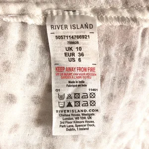 River Island Maxi Dress Womens 6 Cotton‎ Embroidered Lace Autumn Wedding Guest thumbnail 8