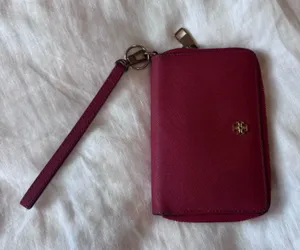 Tory Burch Red Wristlet Wallet thumbnail 1