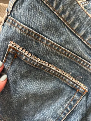 Reformation bedazzled jeans thumbnail 3