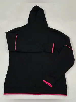 T-Mobile Black & Pink Full Zip Up Reversible Hoodie Sweatshirt Women’s Size L thumbnail 10