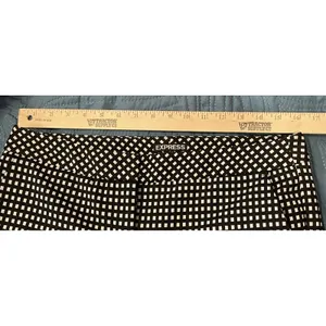 Express Womens‎ 6 Columnist Ankle Pants Black White Grid Stretch Dress Slacks thumbnail 3
