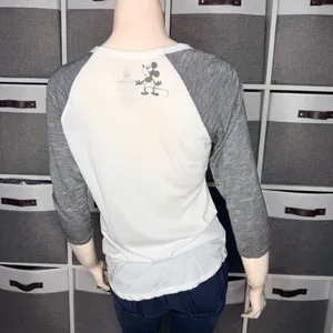Disney Parks D Signature Raglan Baseball Tee Mickey Mouse Top Size Small thumbnail 2