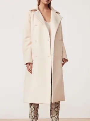 Song Of Style Louisa Coat Jacket in Ivory Cream Size Large New Revolve thumbnail 3