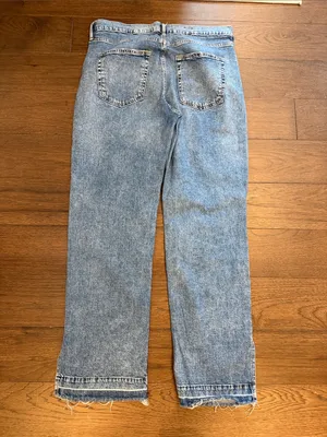 GAP '90s Loose Distressed High-Rise Blue Jeans Denim Size 30 - C55-027 thumbnail 7
