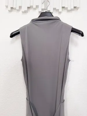 NIA Victoria Soft Silhouette Maxi Dress Grey Size Small thumbnail 7