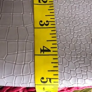 Lavender purple faux leather shoulder hand bag croc embossed Measurement in pics thumbnail 4
