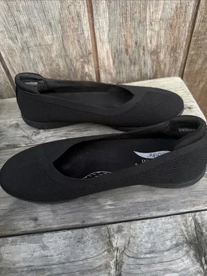 Skechers Women's Arch Fit Cleo Black Sport Slip-On Skimmer Flats Lightweight 9.5 thumbnail 6