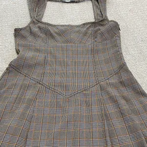 BDG Gray Plaid Midi Dress Size L thumbnail 16