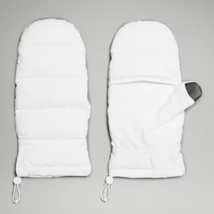 Lululemon Wunder Puff Down Mittens White Unisex Large XL NWT thumbnail 2