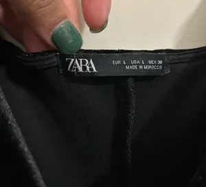 ZARA black velvet dress thumbnail 3