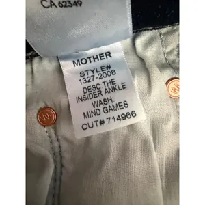 Mother The Insider Ankle Jeans Women 26 Cropped High Rise Straight thumbnail 6