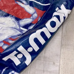 Tj maxx large reusable bag blue crab print thumbnail 2