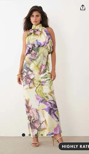 Floral Dress Multi Size 6 thumbnail 1