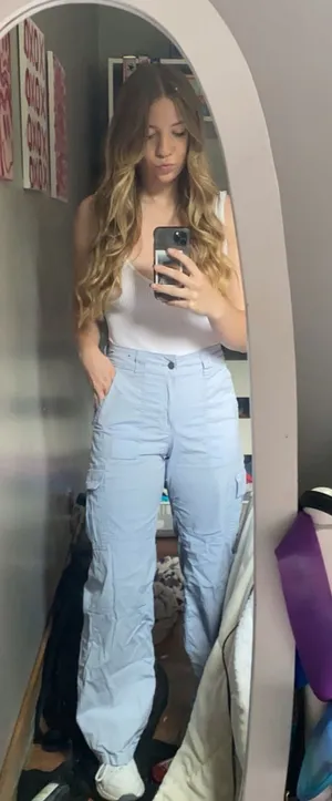 Hollister Blue cargo pants thumbnail 1