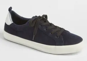 NWT Gap Navy Faux Suede Sneakers Size 9 Women’s Casual Shoes thumbnail 1