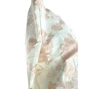 Free People Meet Me in Maui Floral Ruched Mini Dress Ivory Pink Open Back Jumper thumbnail 5