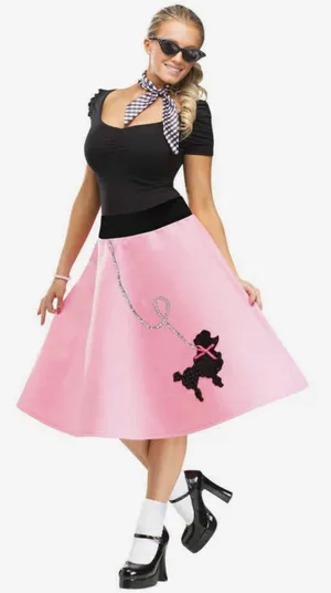 Handmade Pink poodle skirt Halloween costume thumbnail 1